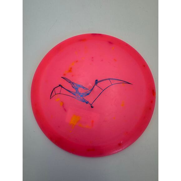 Dino Discs Disc Golf Egg Shell Pterodactylus Stamp Distance Driver Disc Pink - Picture 1 of 2